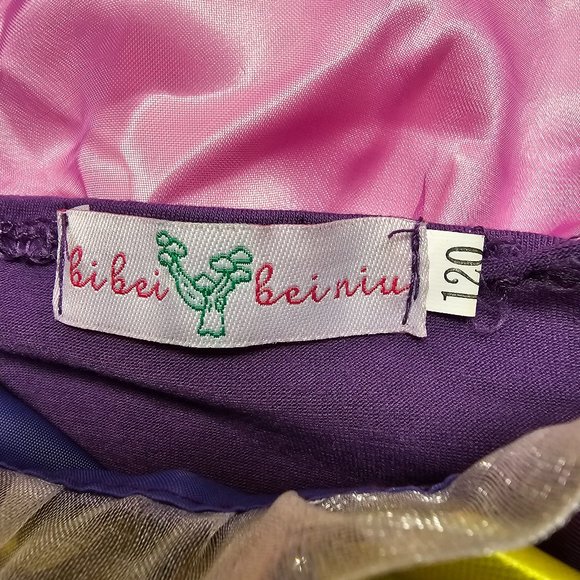 Girls Dress Up Pink Purple Gold Brooch Pin Bow Bibei Beiniu Costume Princess 120 - Picture 5 of 16